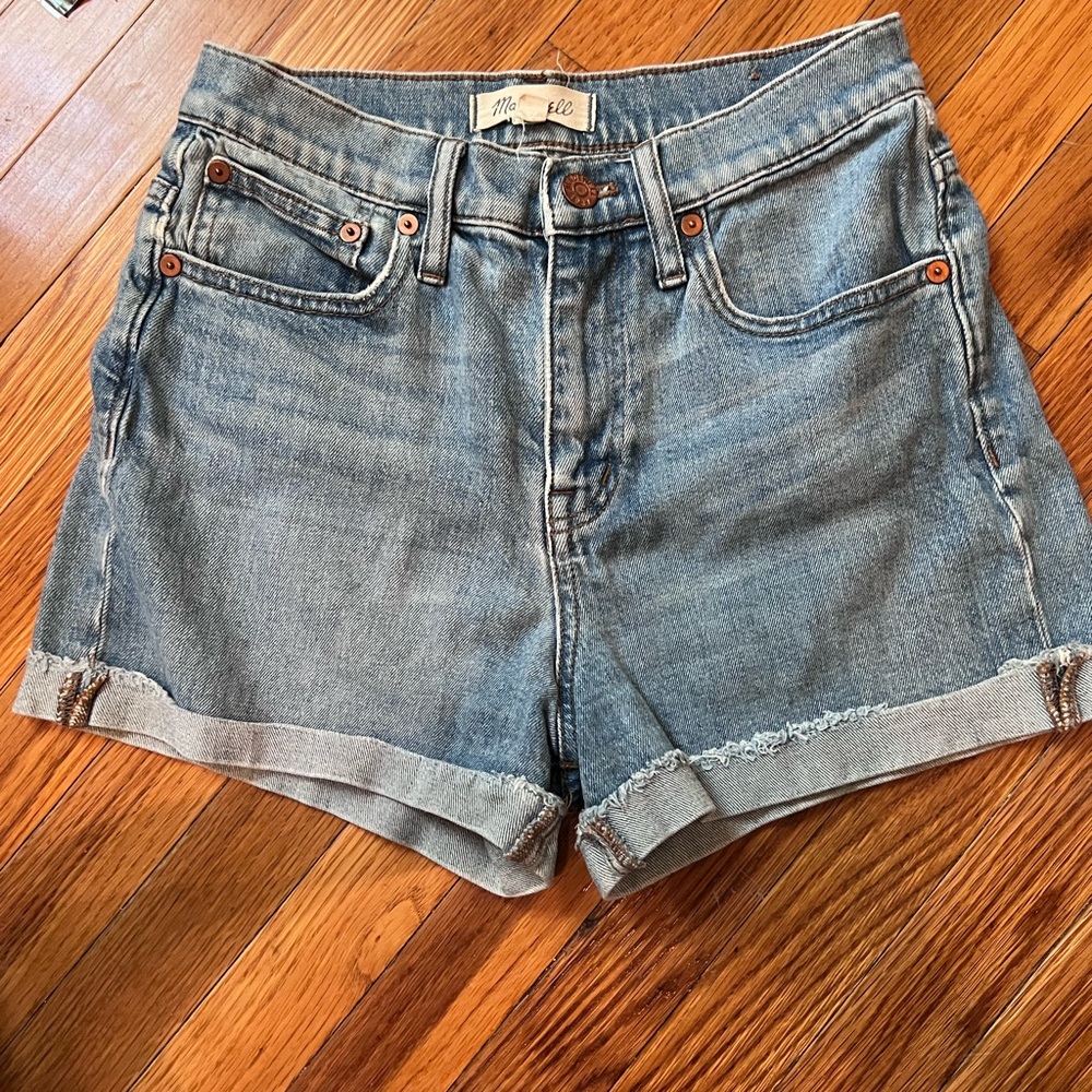 Madewell Blue Jean Shorts with Rolled Hems